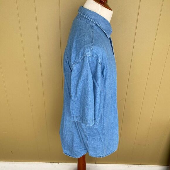 Open trails men XL 100% cotton button down short sleeve - Picture 5 of 9